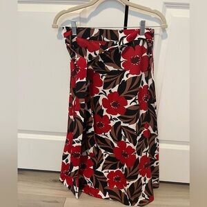 Kate Spade floral A line skirt